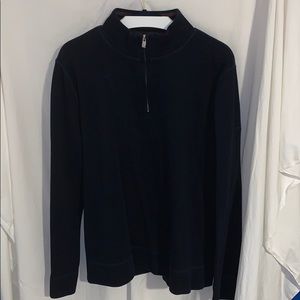 Navy Blue Faconnable Quarter Zip XL